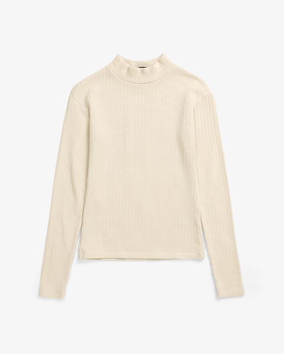 Longsleeve Mockneck Zand via Shop Like You Give a Damn