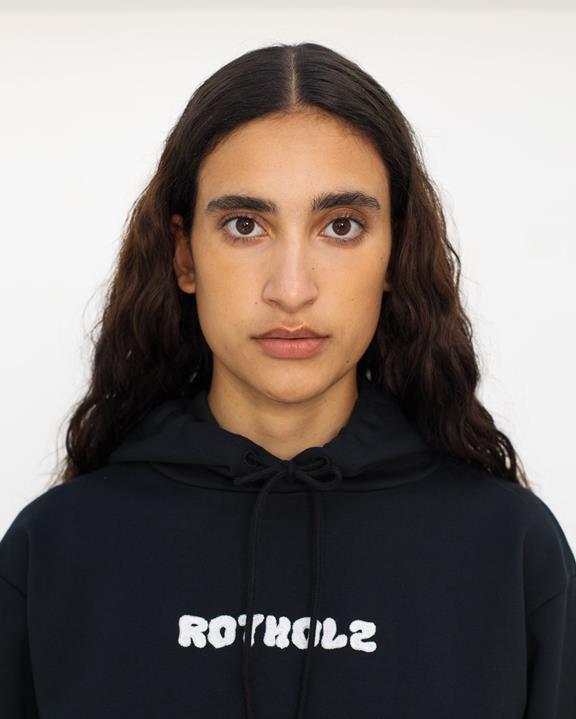Hoodie Klassiek Logo Zwart from Shop Like You Give a Damn