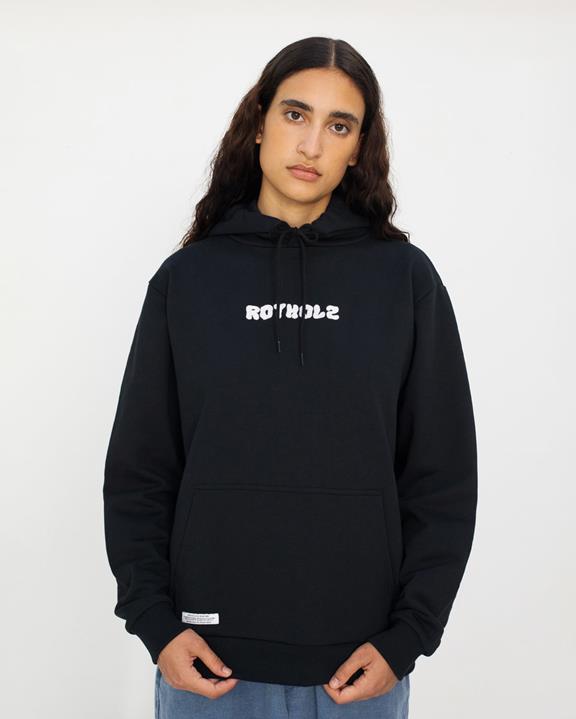Hoodie Klassiek Logo Zwart from Shop Like You Give a Damn