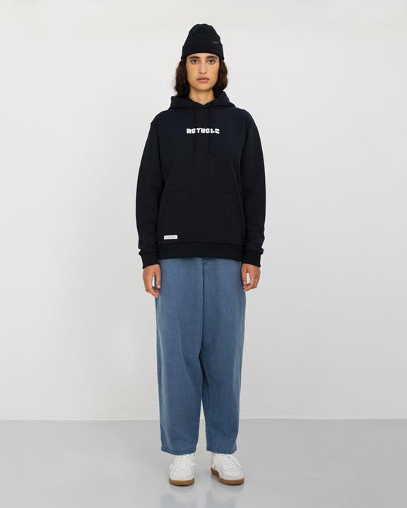 Hoodie Klassiek Logo Zwart from Shop Like You Give a Damn