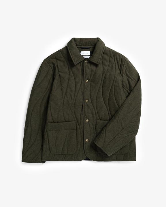 Jas Gewatteerd Groen via Shop Like You Give a Damn