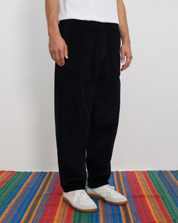 Broek Wijd Corduroy Zwart from Shop Like You Give a Damn