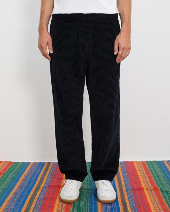 Broek Wijd Corduroy Zwart from Shop Like You Give a Damn