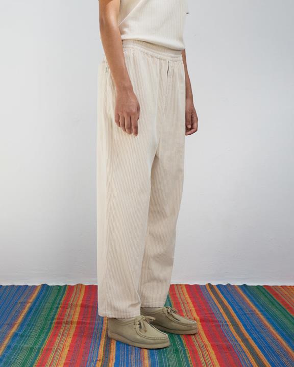 Broek Breed Koord Wit from Shop Like You Give a Damn