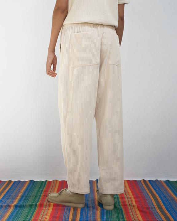 Broek Breed Koord Wit from Shop Like You Give a Damn