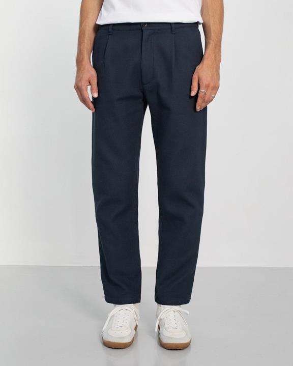 Broek Wafel Donkerblauw from Shop Like You Give a Damn
