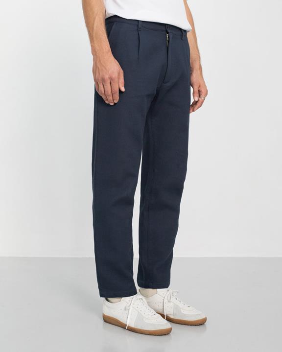 Broek Wafel Donkerblauw from Shop Like You Give a Damn