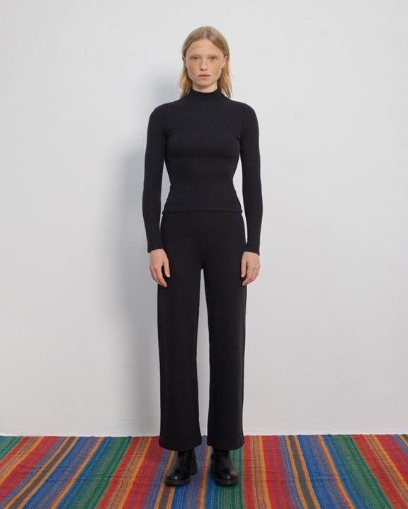 Broek Zware Geribbelde Zwarte from Shop Like You Give a Damn