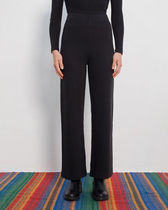 Broek Zware Geribbelde Zwarte from Shop Like You Give a Damn