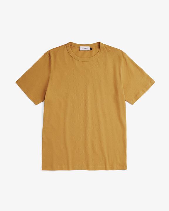 T-Shirt Wafel Mosterdgeel via Shop Like You Give a Damn