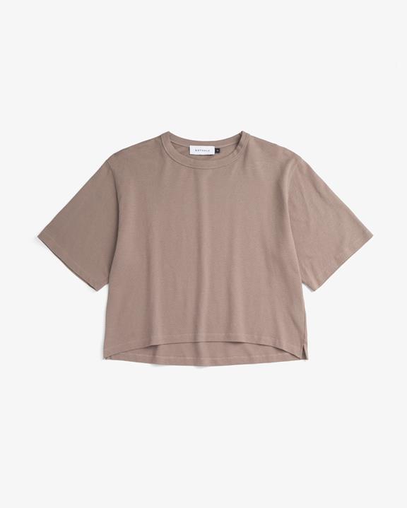 T-Shirt Kort Wafel Bruin via Shop Like You Give a Damn