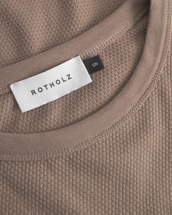 T-Shirt Kort Wafel Bruin from Shop Like You Give a Damn