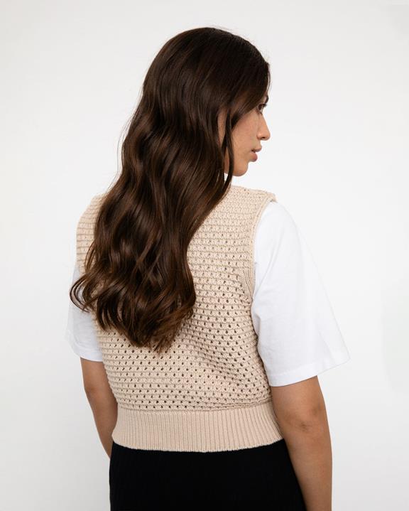 Gebreid Vest Beige from Shop Like You Give a Damn