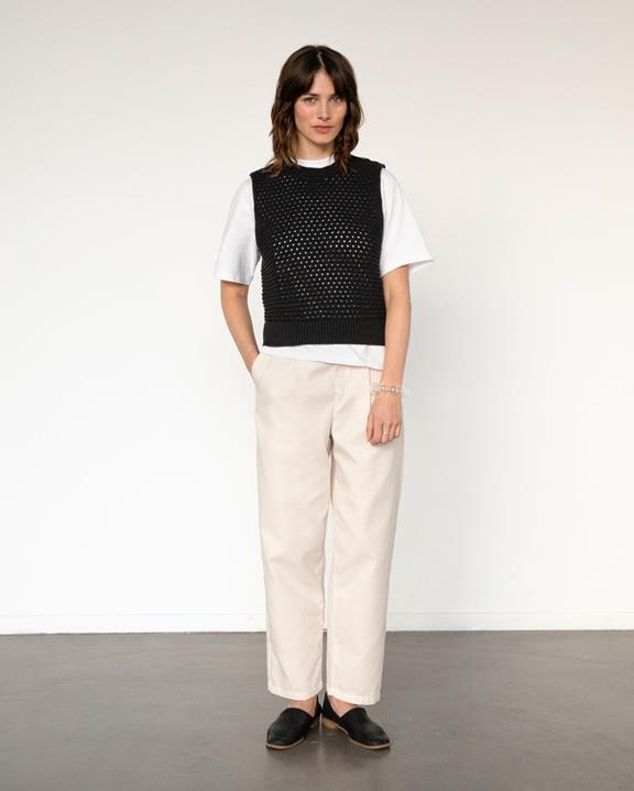 Gebreid Vest Zwart from Shop Like You Give a Damn