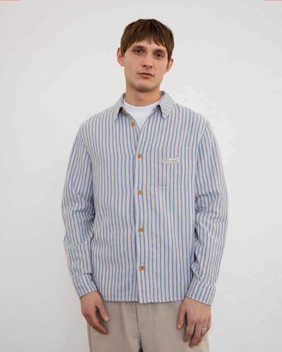 Shirt Lange Mouw Gestreept Multicolor from Shop Like You Give a Damn