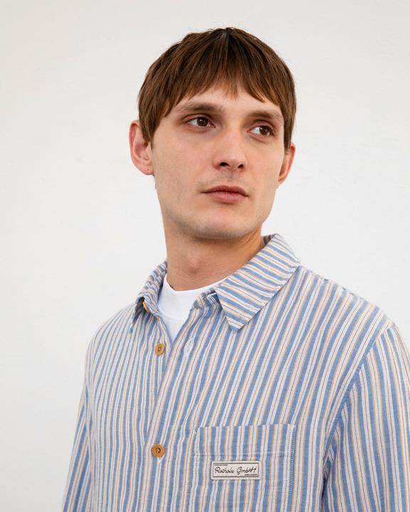Shirt Lange Mouw Gestreept Multicolor from Shop Like You Give a Damn