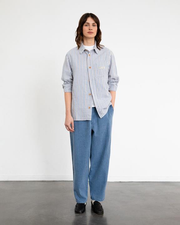 Shirt Lange Mouw Gestreept Multicolor from Shop Like You Give a Damn