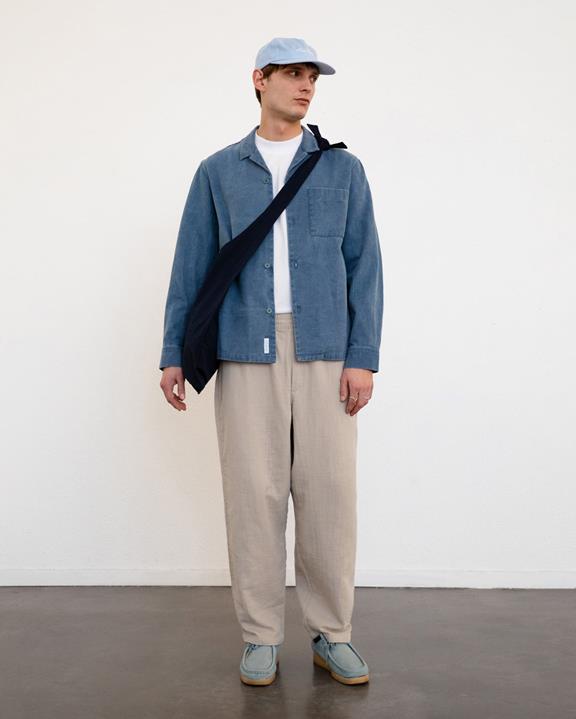 Shirt Lange Mouw Denim Blauw via Shop Like You Give a Damn