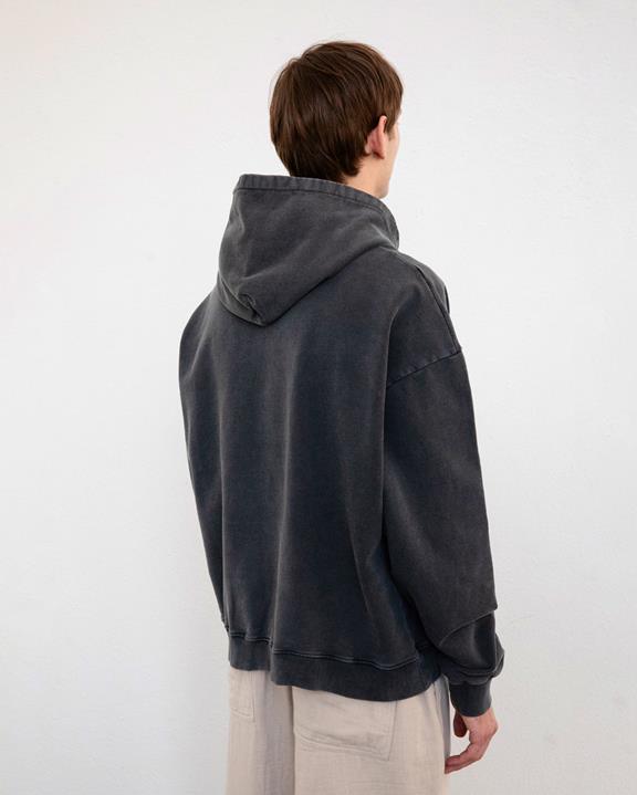 Hoodie Logo Gewassen Zwart from Shop Like You Give a Damn