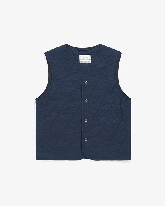 Gewatteerd Lichtgewicht Vest Marineblauw via Shop Like You Give a Damn