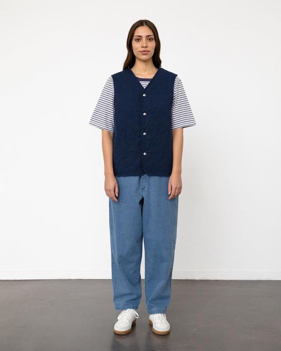 Gewatteerd Lichtgewicht Vest Marineblauw from Shop Like You Give a Damn