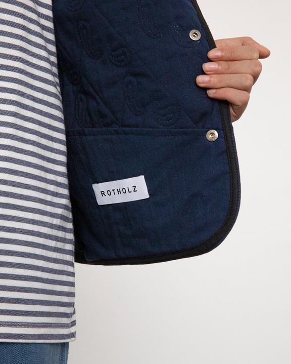 Gewatteerd Lichtgewicht Vest Marineblauw from Shop Like You Give a Damn