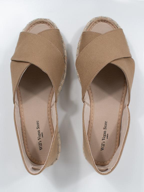 Sandalen Espadrille Bruin Canvas from Shop Like You Give a Damn