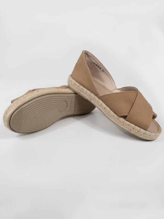 Sandalen Espadrille Bruin Canvas from Shop Like You Give a Damn
