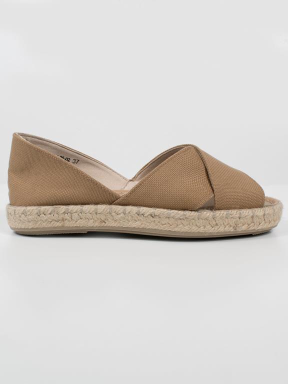 Sandalen Espadrille Bruin Canvas from Shop Like You Give a Damn