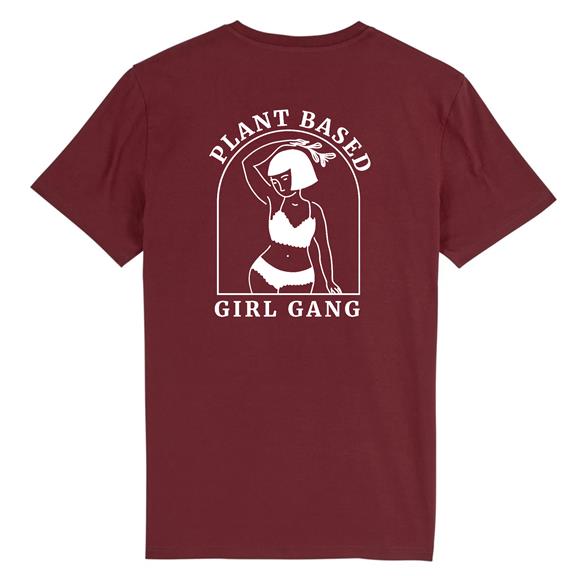 T-Shirt Plant Based Girl Gang Bordeaux 1