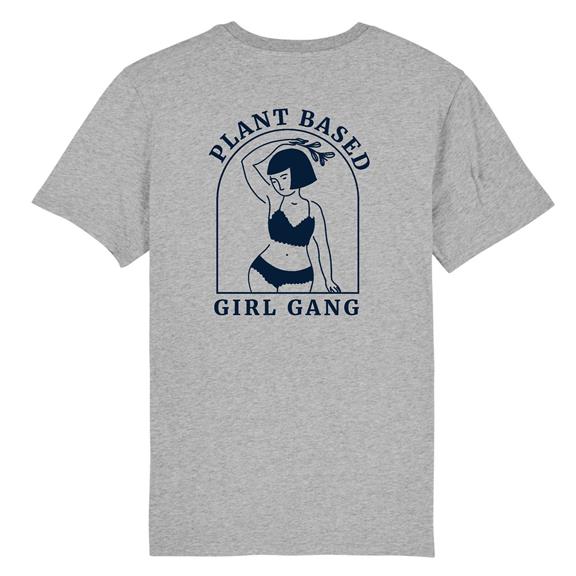 T-Shirt Plant Based Girl Gang Grijs 1