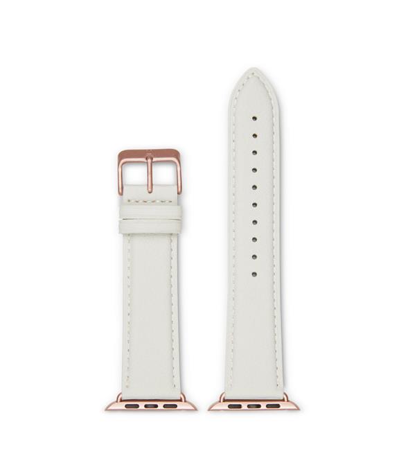 Apple Watch Strap 42/44mm Off White & Rose Gold 1