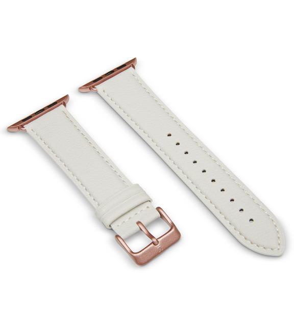 Apple Watch Strap 42/44mm Off White & Rose Gold 2