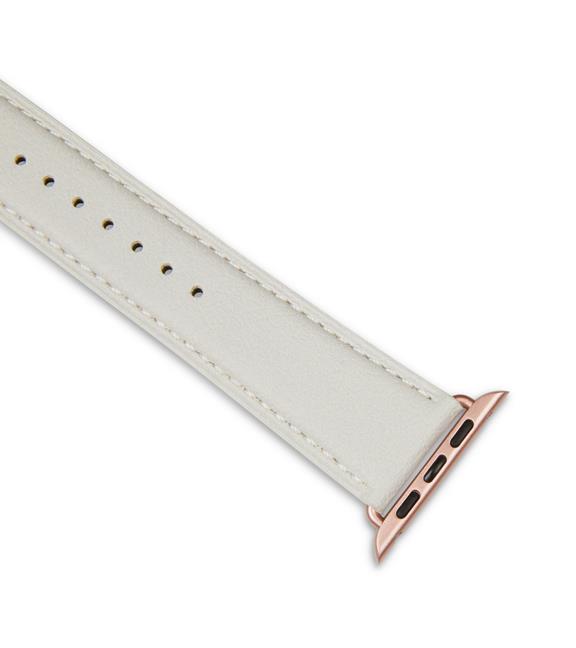 Apple Watch Strap 42/44mm Off White & Rose Gold 3