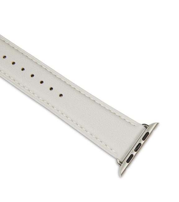 Apple Watch Strap 42/44mm Off White & Silver 3