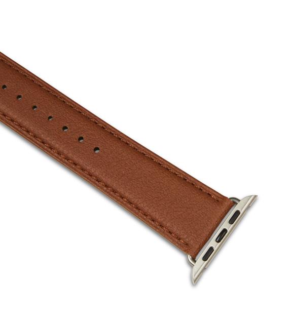 Apple Watch Strap 42/44mm Brown & Silver 3