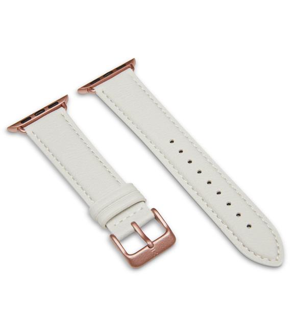 Apple Watch Strap 38/40mm Off White & Rose Gold 2