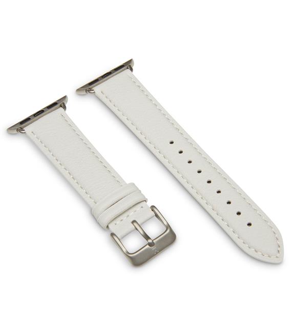 Apple Watch Strap 38/40mm Off White & Silver 2
