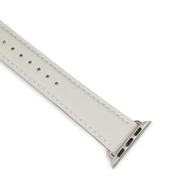 Apple Watch Strap 38/40mm Off White & Silver 3