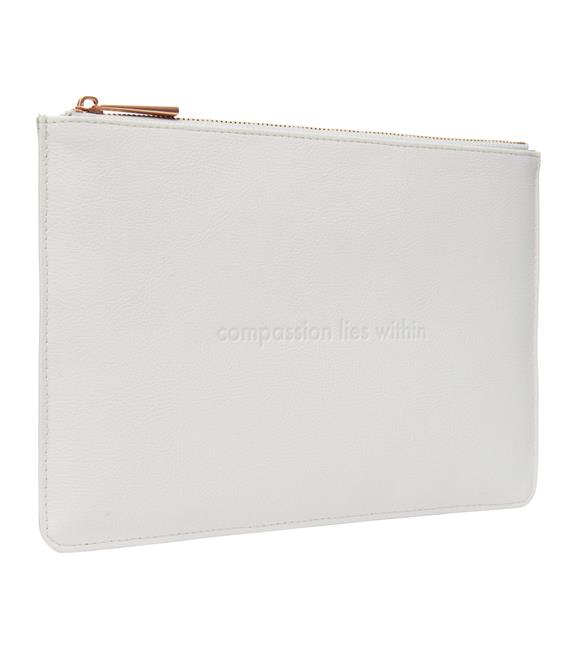 Card Pouch Compassion Light Grey & Rose Gold 2