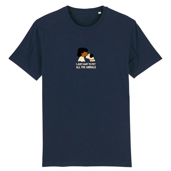 T-Shirt Animals Donkerblauw 1