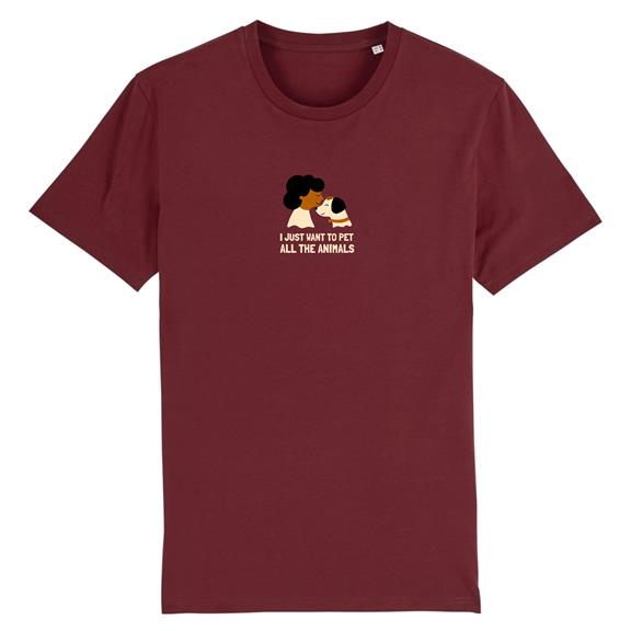 T-Shirt Animals Maroon 1