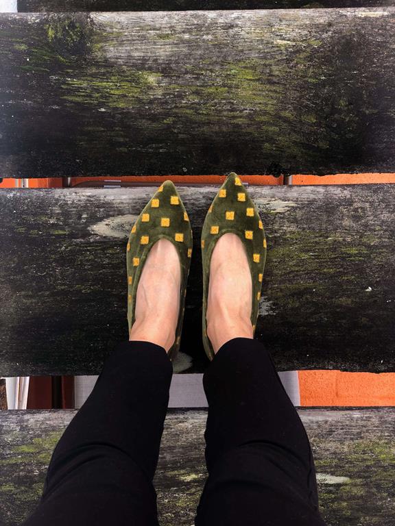 Flats Coccinelle Green 7