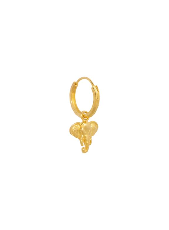 Earring Elephant Gold Plated 3