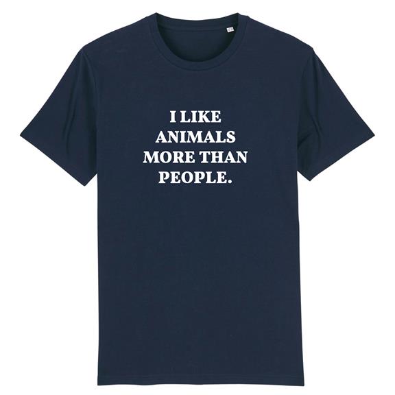 T-Shirt Animals Donkerblauw 1