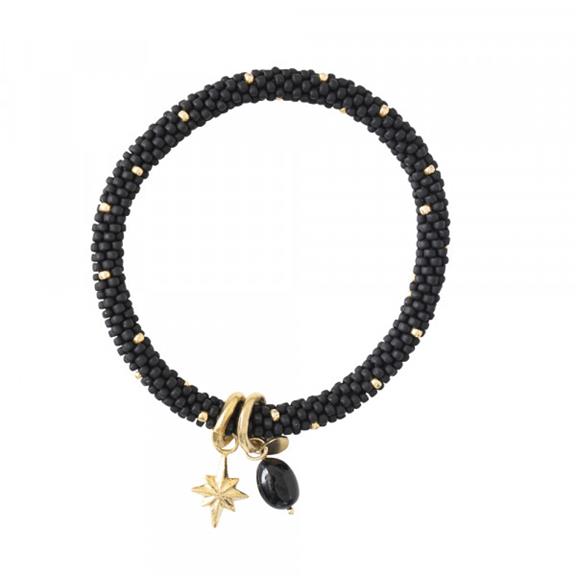 Jacky Multi Color Black Onyx Gold Bracelet 1