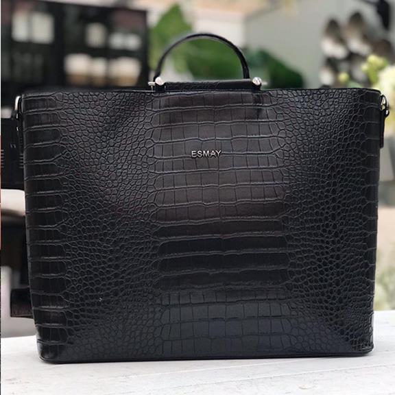 Bag Viyana - Croco Black 1