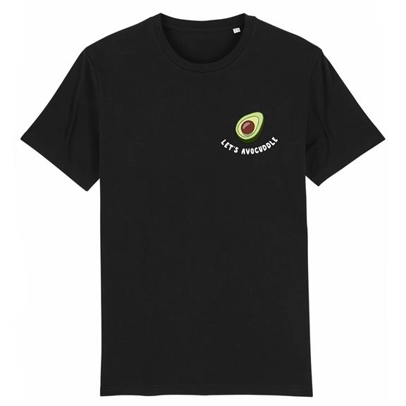 T-Shirt Let's Avocuddle Zwart 1