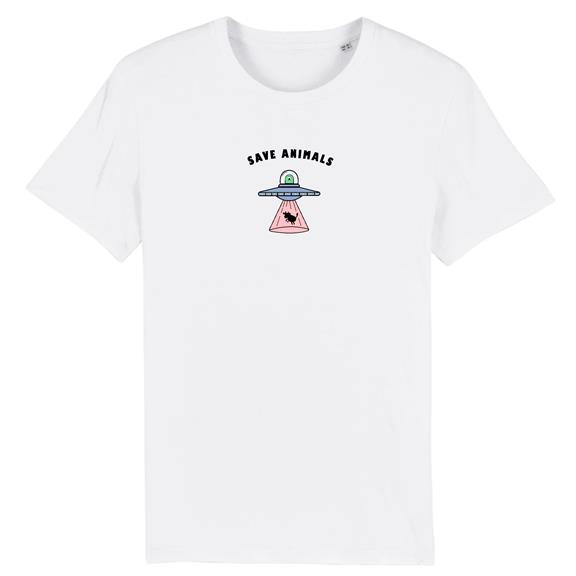 T-Shirt Save Animals Weiß 3