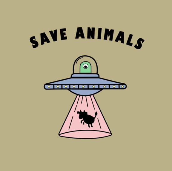 T-Shirt Save Animals Lavender 3